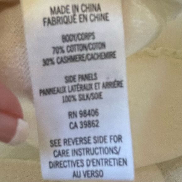 Theory Cotton High Low Tank w Opaque Ruffle - Picture 11 of 11